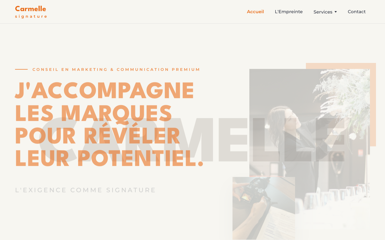 Carmelle Signature — site live